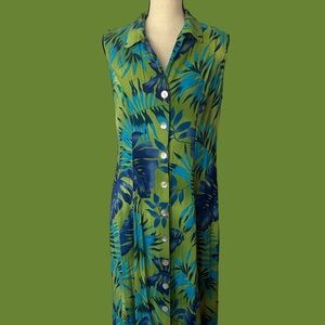Vintage California Krush Tropical Maxi Dress
